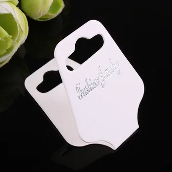 

100pcs Kraft Handmade Jewelry Big Thick Necklace & Pendant Cards OPP Bag 3.5x9.3cm Paper Craft Card Hang Tag Jewelry Displays