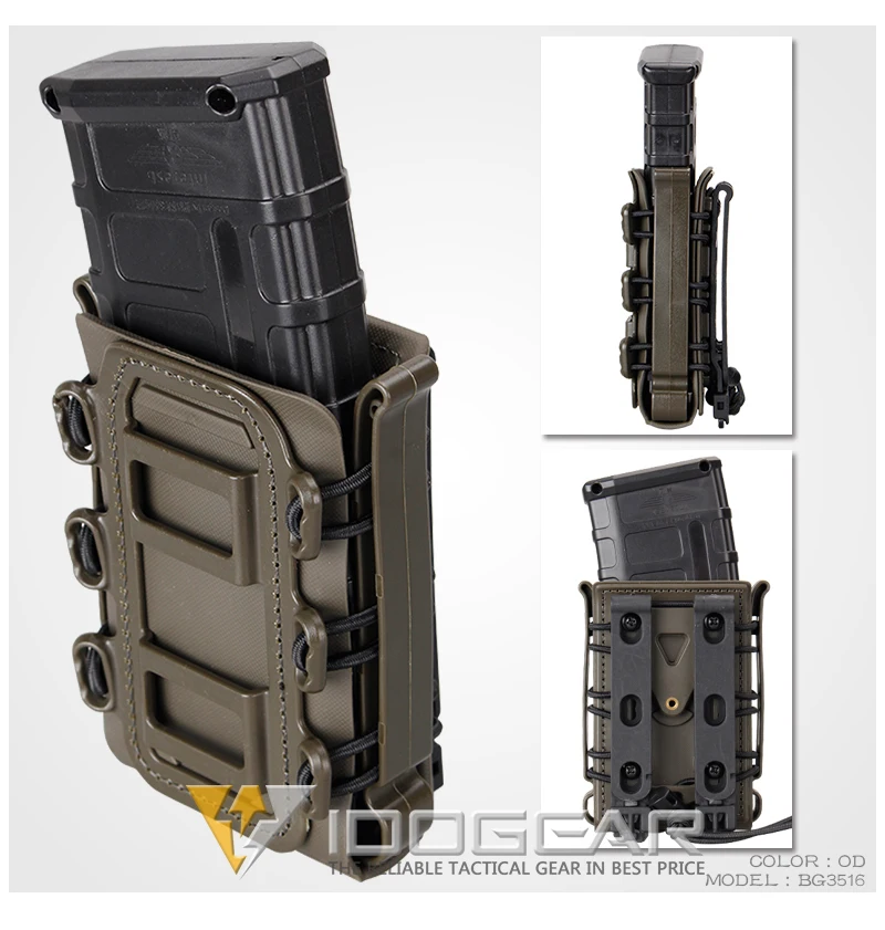 IDOGEAR Molle пистолет маг военный подсумок набор кобура Fastmag Зажим для ремня пластиковый molle Чехол страйкбол оболочка Mag набор