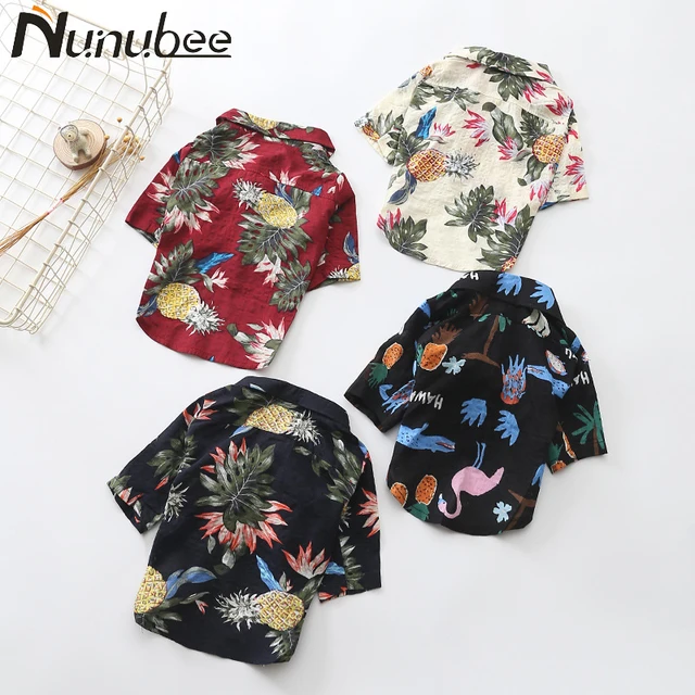 Nunubee Primavera Nuovi Vestiti Del Cane Camicia di Modo Ananas Tropicale Comfor Nunubee Primavera Nuovi Vestiti Del Cane Camicia di Modo Ananas Tropicale Comfor