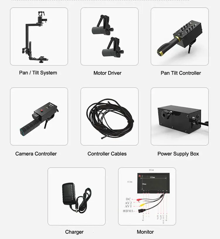 27.5 ног телеметрией Глава 3 кило Камера крана рычаг Стаксели 7 дюймов HDMI Мониторы комплект