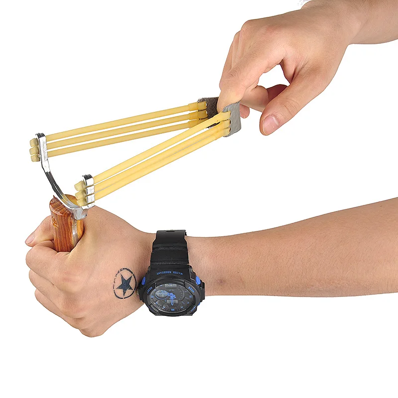 

2016 New Arrival Sling shot competition Supplies Alloy recurve Camouflage Wooden Outdoor hunting Slingshots Entertainment