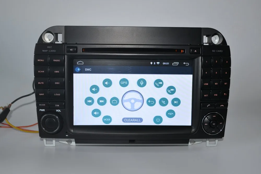 Sale 7 inch Android 9 Car  GPS Navigation 2din DVD  Radio Player for BENZ W220/W215/S280/S320/S350/S400/S500/s class 24