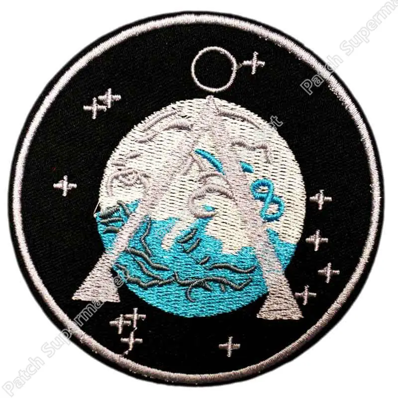 3 5 &quotSTARGATE SG1 EARTH Chevron Series Prop Show TV punk Аппликация в стиле рокабилли sew on/ iron on нашивка