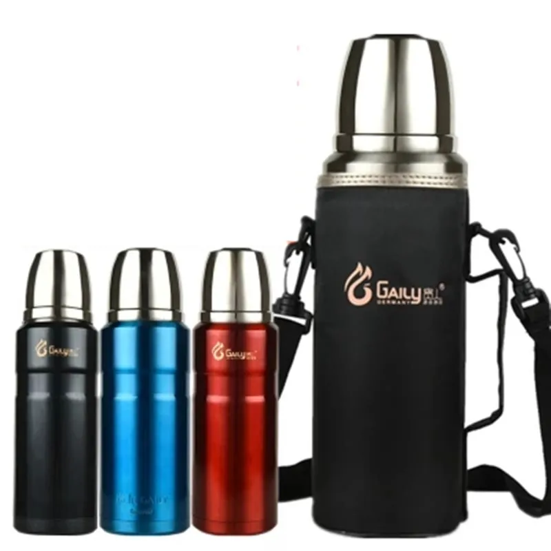 304 Stainless Steel insulated Thermos Bottle 1L2L Bullet Thermo Travel