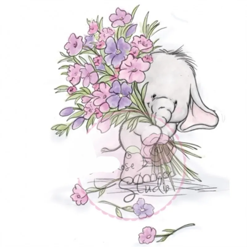 Милые прозрачные силиконовые штампы для скрапбукинга открытки декоративного