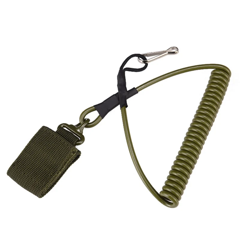 Оборудование для кемпинга тактическая Выдвижная пластмассовая Скакалка снаряжение для походов на природе кемпинга наружный анти-потерянный телефон многофункциональный брелок для ключей Th - Цвет: Army green
