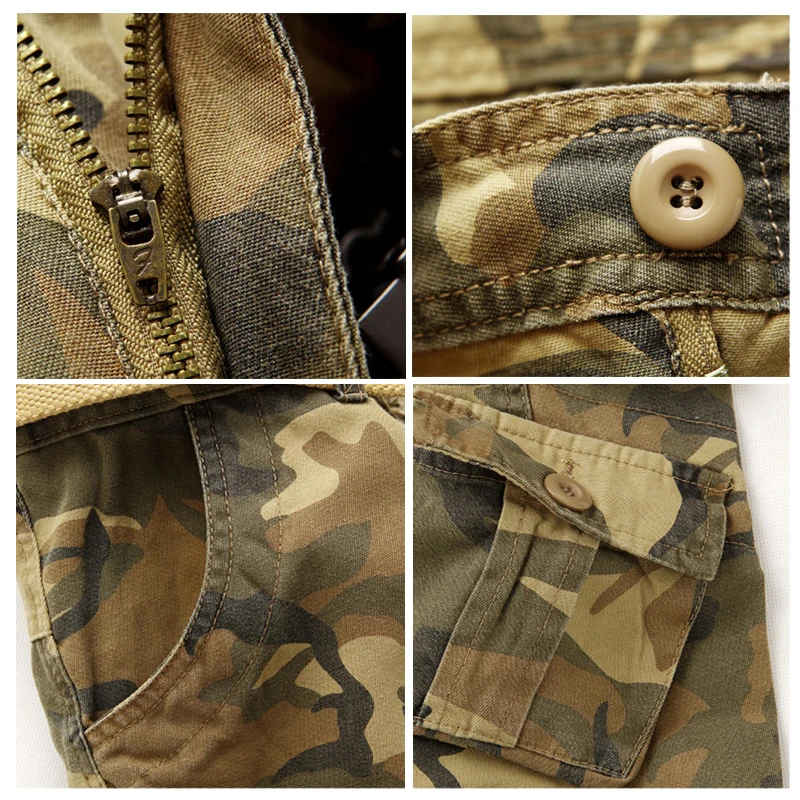 Acampar al aire libre senderismo Camo pantalones desgaste de Nylon resistente recta pantalones de Trekking de montaña pesca al aire libre