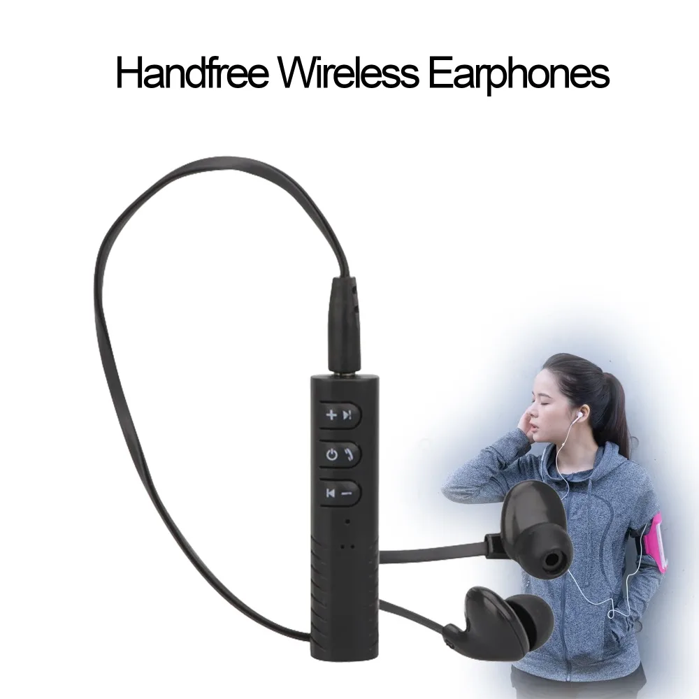 Sport Wireless Bluetooth Headset Collar Clip Earphone With Microphone