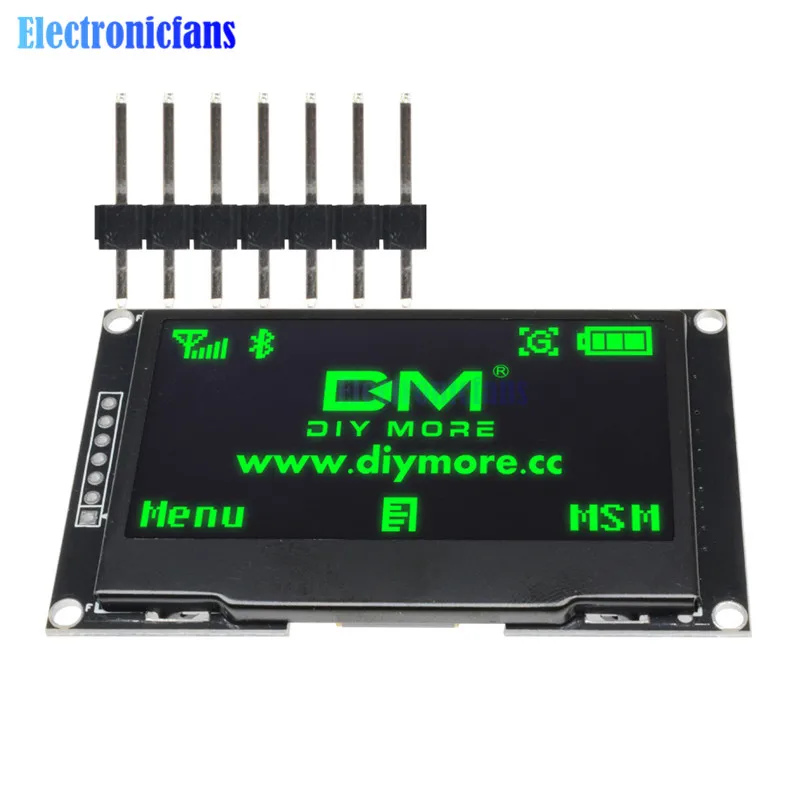 Diymore зеленый 2,4" 2,42 дюймов ЖК-экран 128x64 OLED дисплей модуль IIC IEC SPI серийный 12864 OLED дисплей для C51 STM32 SPD0301