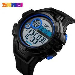 Модные мужские часы спортивные цифровые наручные часы с двойным секундомером мужские часы лучший бренд SKMEI мужские s браслет будильник