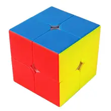 Новое поступление Cubing класс MF2 2x2 волшебный куб пазл игрушки для соревнований вызов-Матовый красочный