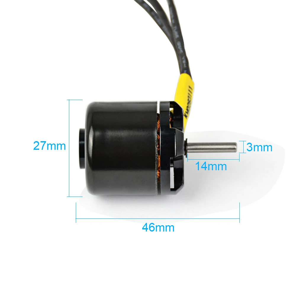 YIMAKER 2.4A маленький бесщеточный двигатель 2830 KV4000 трехфазный микро мотор для