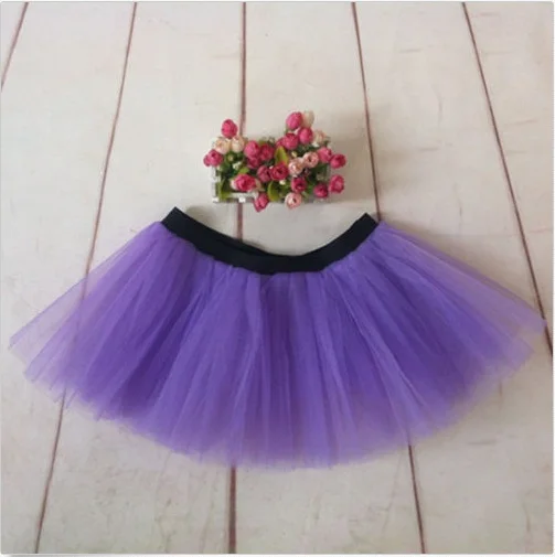 3Layers Adult Women Tutu Tulle Skirt Petticoat Dance Halloween Party Fancy - Цвет: as picture