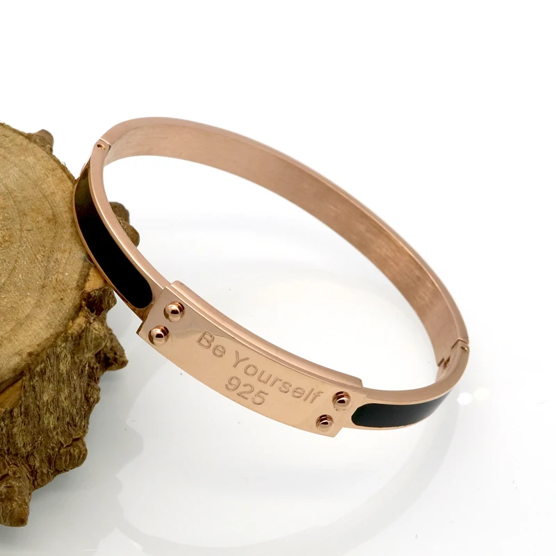 Браслеты манжеты и обручи золотого цвета с надписью Be Yourself|bracelet brand|bracelet fashionbrand