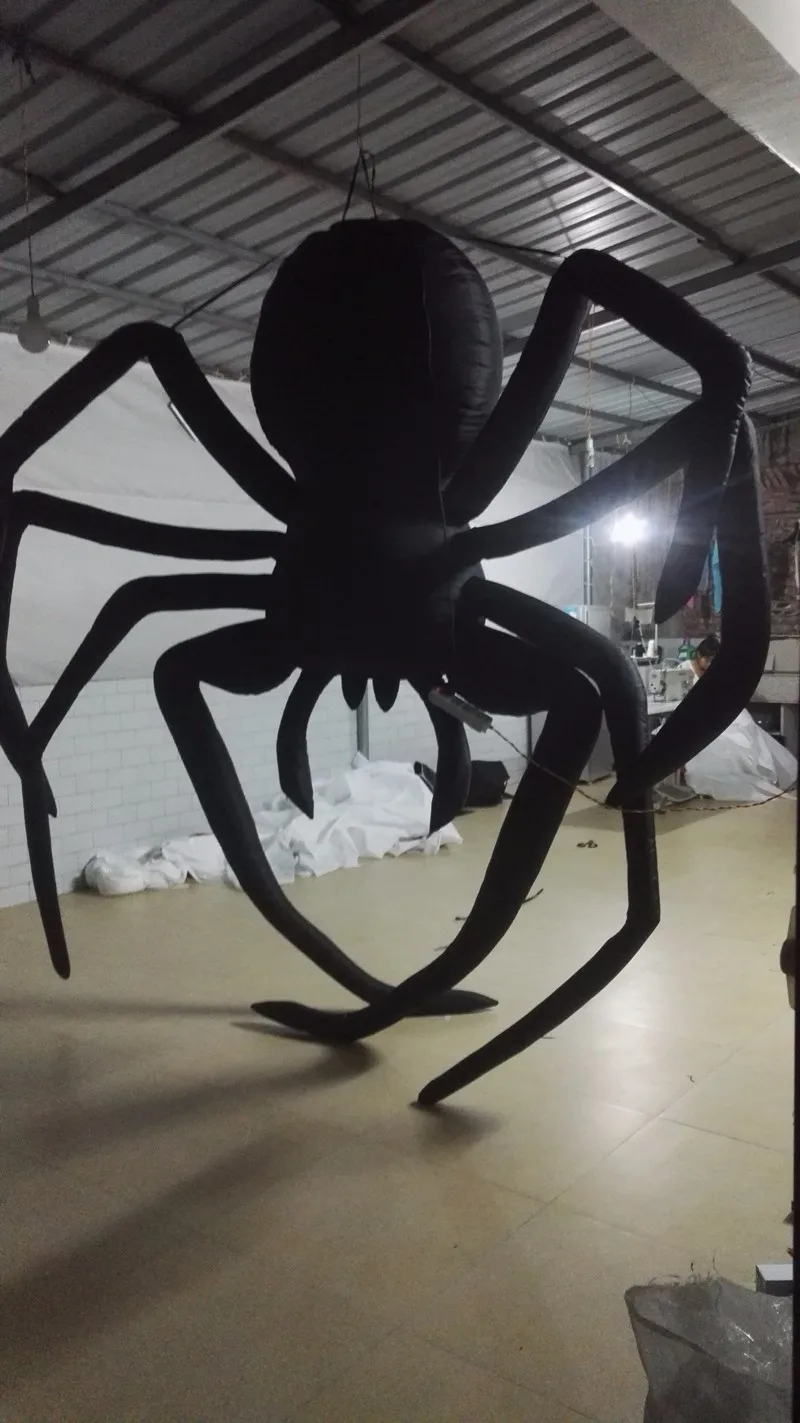 Гигантские надувные Хэллоуин паук надувные Хэллоуин Мультфильм висящие украшения для вечеринки