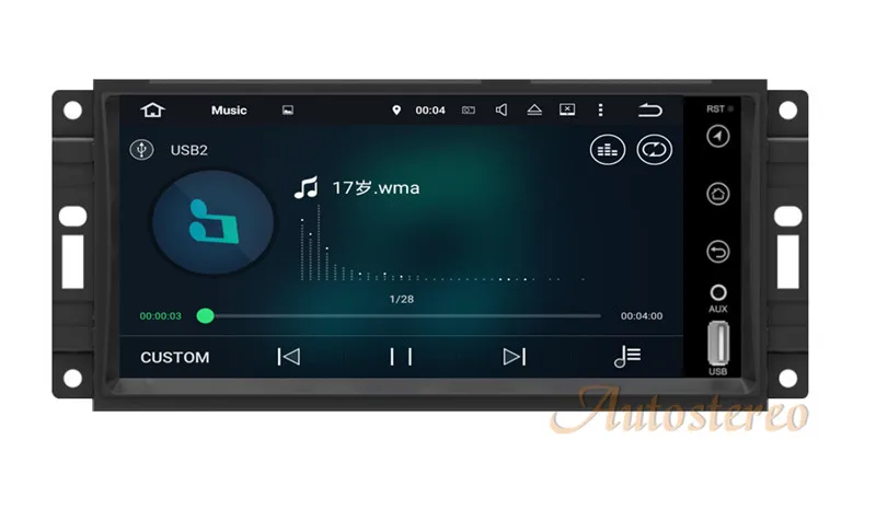 Sale New Android7.1 Quad core Car radio DVD player GPS navigation radio Stereo for JEEP Wrangler Compass 2007-2013 Dodge Autostereo 13