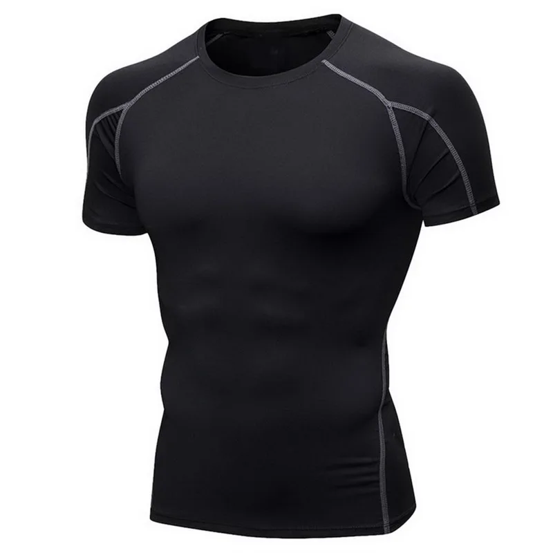 Vertvie, мужские футболки для бега, быстросохнущие футболки для бега, облегающие топы, футболки, спортивные мужские футболки для фитнеса, тренажерного зала - Цвет: 18-