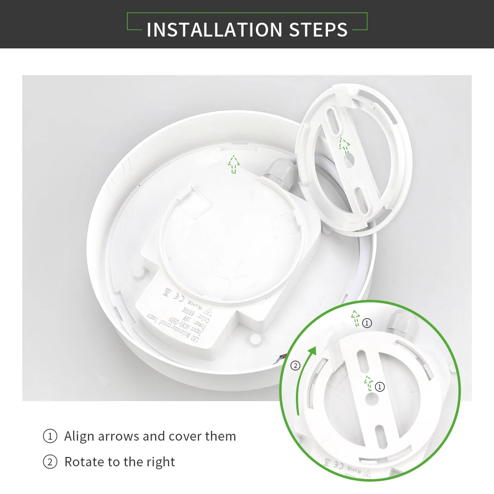  Round / Oval LED Moisture Proof Ceiling Lamp IP65 Waterproof Bathroom Outdoor Garden Yard Lamp 16W  - 32993392444