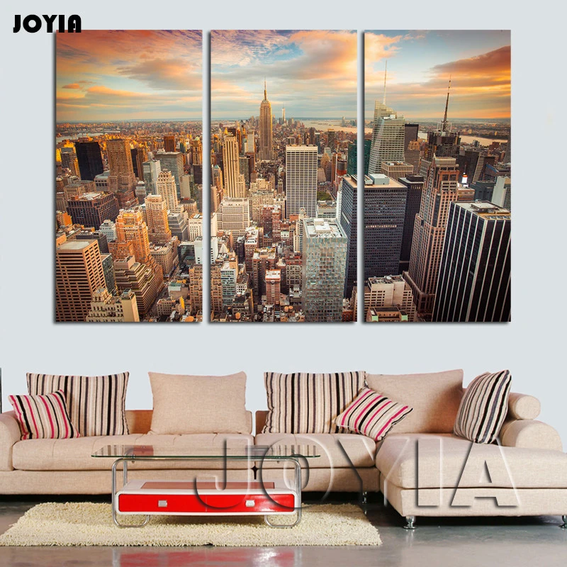Triptych Canvas Print New York Skyline 3PC Split City