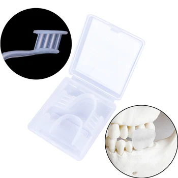 

1/2Pcs/Box Stops Teeth Grinding Dental Mouth Guard Prevent Night Tooth Cleaning Splint Sleep Aid Eliminates With Case Box