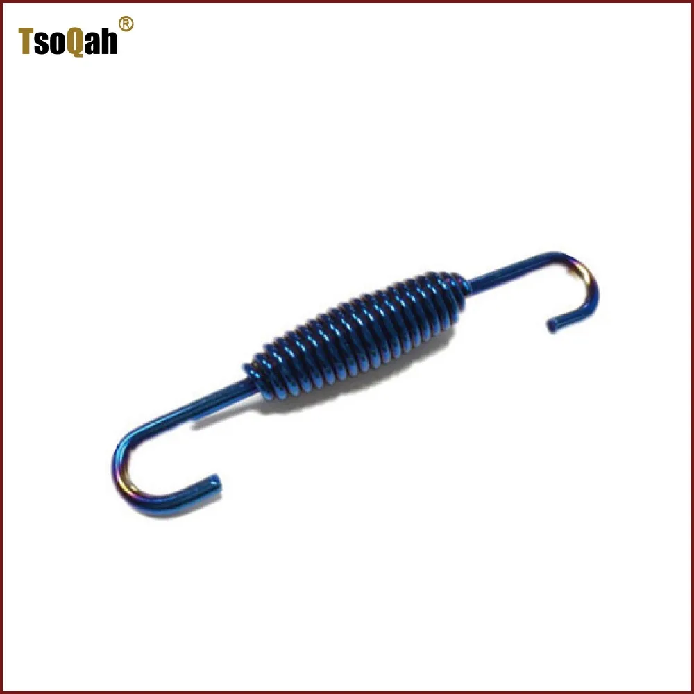 

springs motorcycle spring hook exhaust muffler pipe stainless steel blue silencer