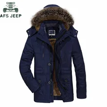 AFS JEEP, брендовая Толстая флисовая парка, мужская зимняя куртка размера плюс, 6XL, теплая верхняя одежда, парки, hombre invierno, куртка на подкладке из хлопка