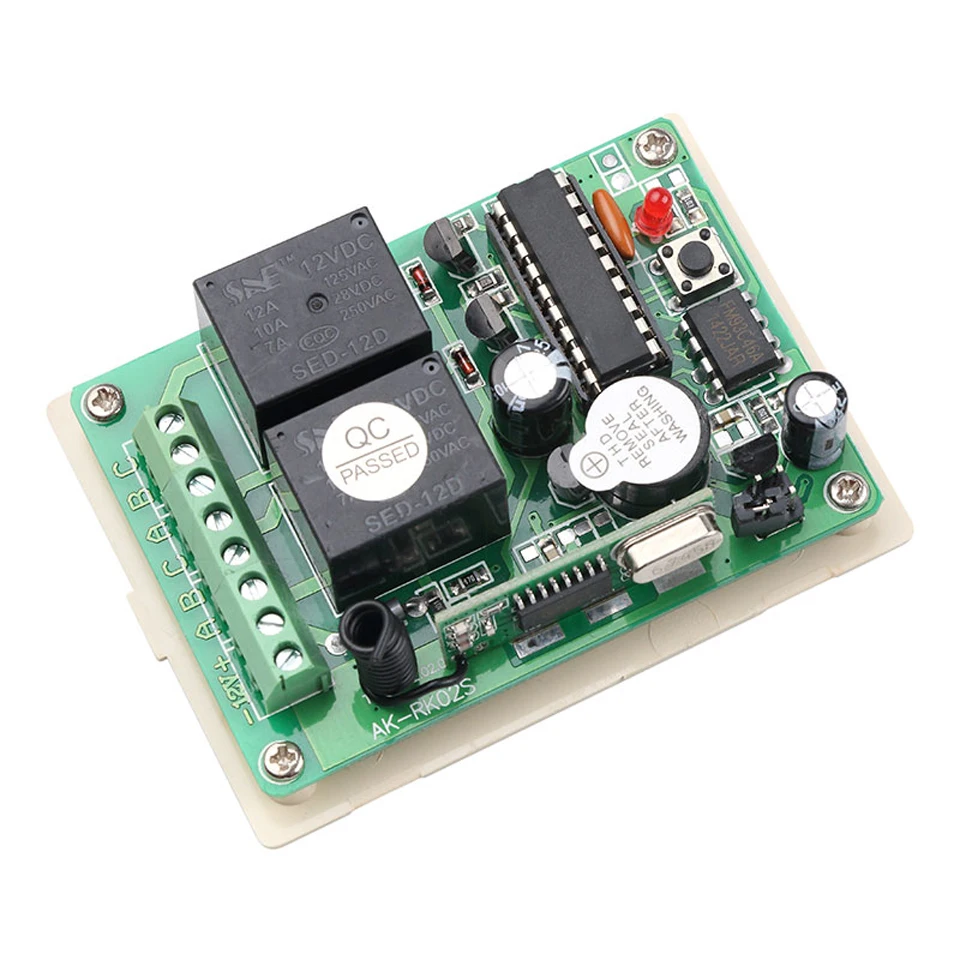 Kebidumei DC12V 2CH RF Беспроводная система дистанционного управления teleswitch 2 передатчика и 1 приемника универсальный пульт дистанционного управления воротами
