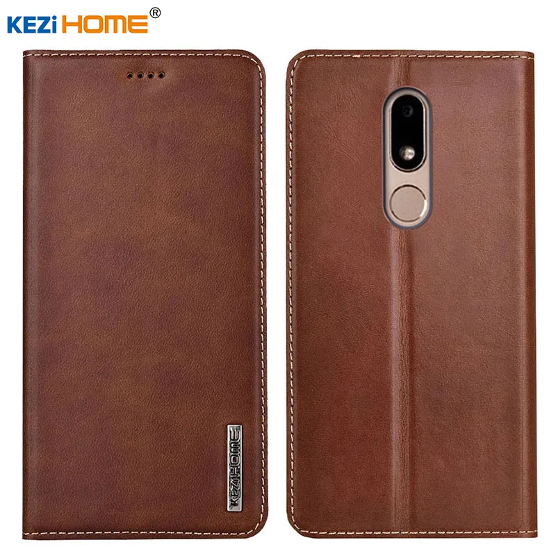 Чехол для Motorola Moto M XT1662 KEZiHOME Роскошные Натуральная кожа флип Бумажник Обложка