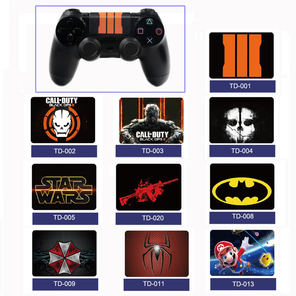 

10Pcs /lots for Ps4 Touchpad Bar PVC Touch Pad Stickers Decal Cover For Sony Dualshock 4 PS4 DS4 Controller Touchpad Skin Case