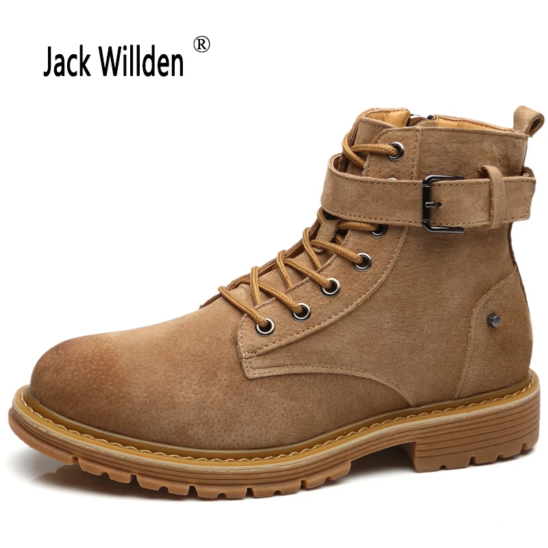 

Jack Willden Men Boots Fashion Men Ankle Boots Winter Motorcycle Boots Male Oxfords Shoes Genuine Leather Casual Martin Boots