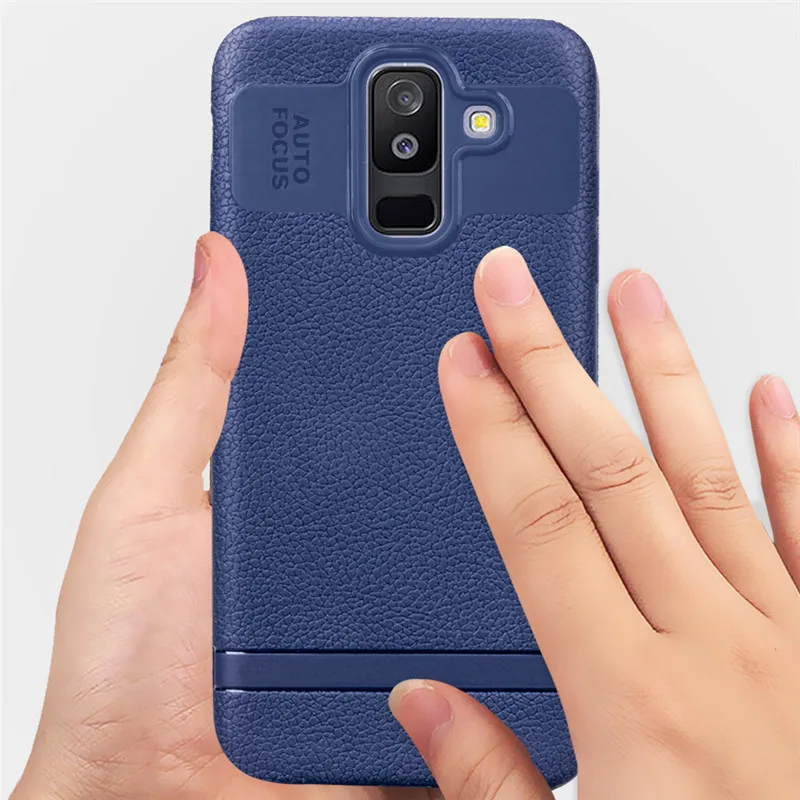 Ultra-Thin Case For Samsung Galaxy A6 A6Plus Case PU Leather Soft Silicone Full Cover For Samsung A6 A6 Plus Matte TPU Case (27)