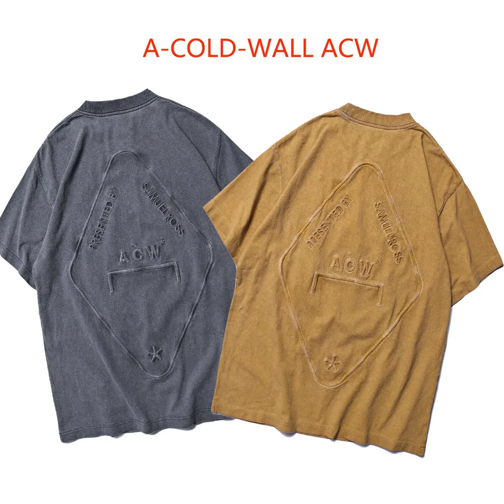

19ss A-COLD-WALL ACW T Shirt Men Women Streetwear Embroidery Harajuku Summer Style Fashion T Shirt Top Tees A-COLD-WALL Tshirt