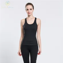 Hola Anthena Sistema de La Transpiración de Las Mujeres Racerback Tank Top de Color Negro Transpirable Chaleco Deportes Gimnasio Correr Gimnasio sendero