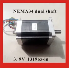 NEMA34 Stepper Motor Dual Shaft 9.5N.m (1319oz-in) Body Length 126mm CE ROHS nema 34 Stepping Motor NEMA34 Stepper Motor Dual Shaft 9.5N.m (1319oz-in) Body Length 126mm CE ROHS nema 34 Stepping Motor