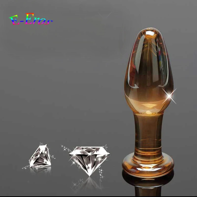 Orissi Sex Products Anal Sex Toys Butt Plug Glass Crystal Dildo 