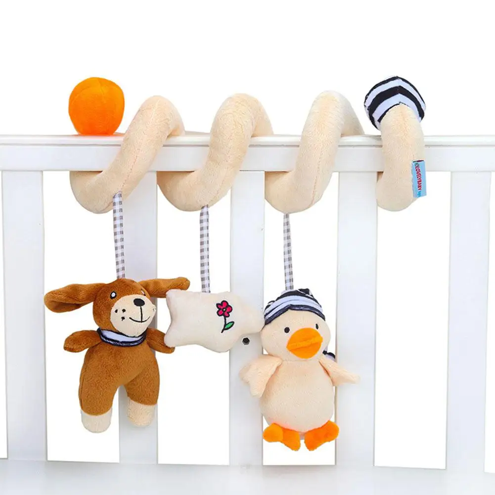 LeadingStar Детские коляски музыкальные игрушки Симпатичные Животные погремушка кровать детская кроватка подвесная коляска спираль плюшевые