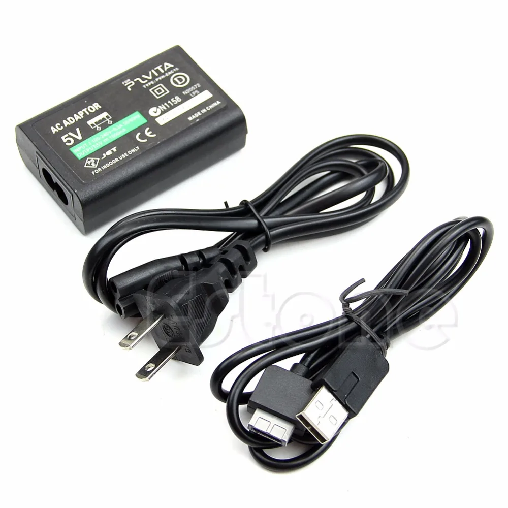 1 шт. США plug AC адаптеры питания USB данных кабель питания преобразовать зарядное устройство для sony PS Vita PSV