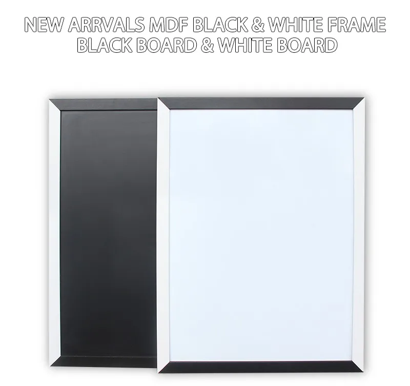 Новое поступление доска МДФ черная и белая сухая стираемая рамка Магнитная 20*30 см доска для дома декоративная доска для сообщений