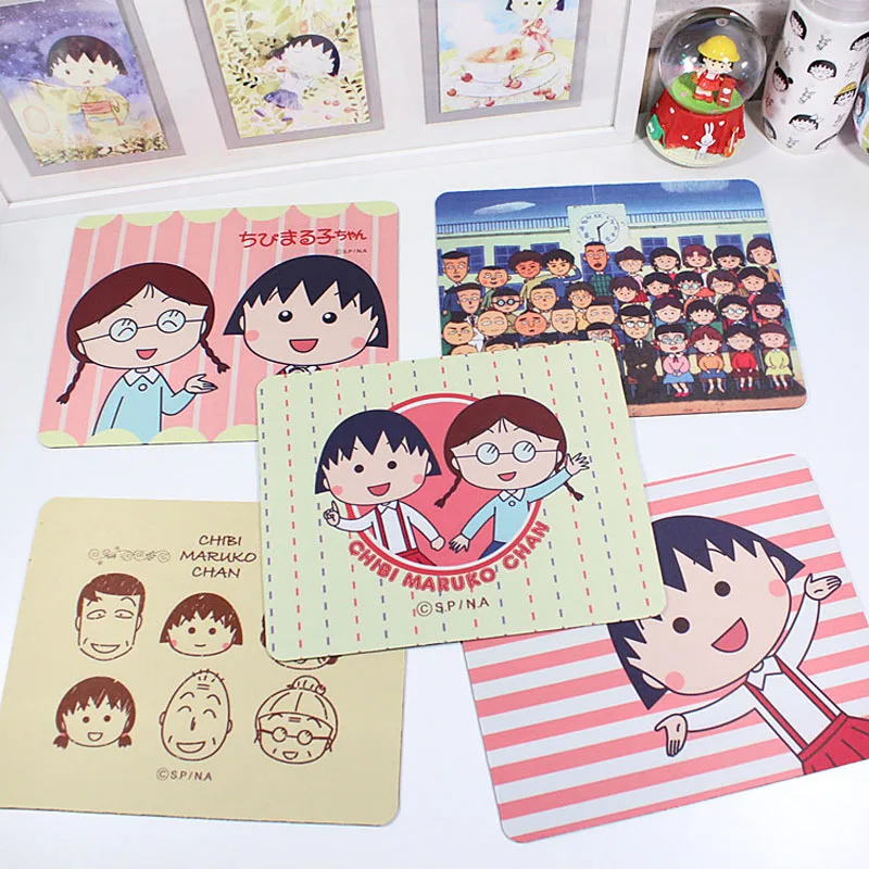 

1 Pcs Kawaii Japan Anime Maruko Momoko Mouse Pad Birthday Party Decorations Kids Baby Stationery Holders Mouse Pads