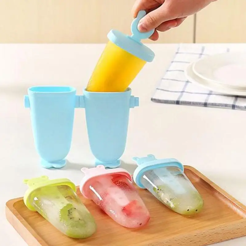 1Set Ice Lolly Molds Maker Form DIY Cute 6 Bear Mold Popsicle Molds