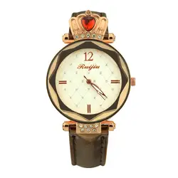 Damski Баян коль Saati Relojes женские металлические кожаный ремень циферблат с бриллиантами часы для женщин кварцевые часы в подарок Relogio Feminino