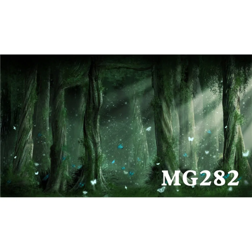 

Polyester Glowing Butterfly In Forest Washable No Crease Background Photography Backdrop Studio Photo Prop Photographic Seamless