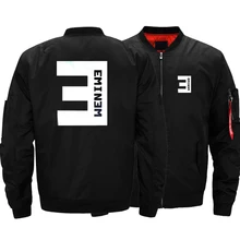 USA SIZE font b Men s b font Bomber font b Jackets b font Eminem Printed