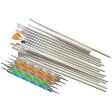 20 шт базовый дизайн для точечного нанесения ногтей ручка для рисования ногтей кисть набор инструментов для дизайна ногтей