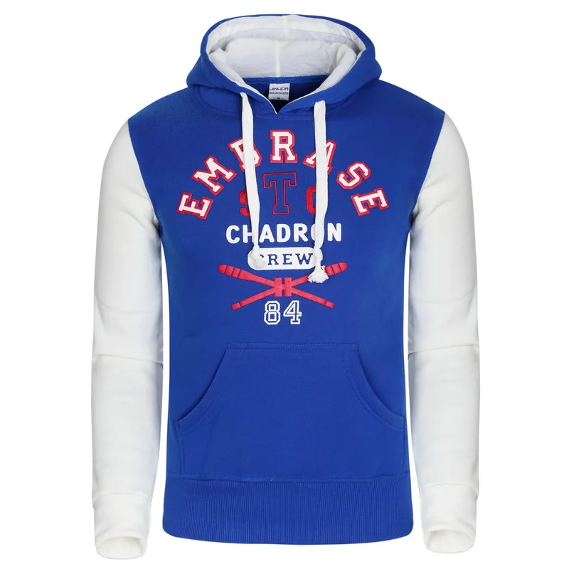 

European Style Men Sweatshirt Casual Jacket Long Sleeve Printed Hoodies Fashion Brand Spliced Z1888