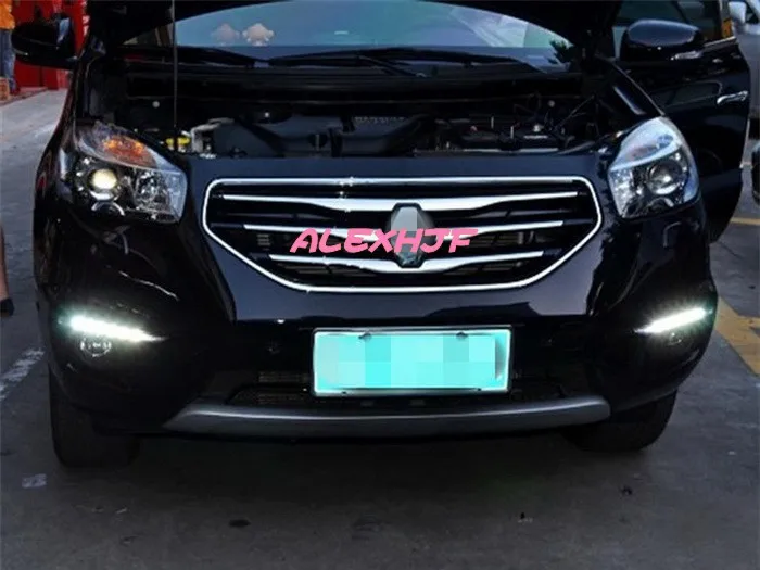 

July King LED Daytime Running Lights DRL Case for Renault Koleos 2012-16, LED Front Bumper Fog Lamp, 1:1, CJ-type, fast shipping