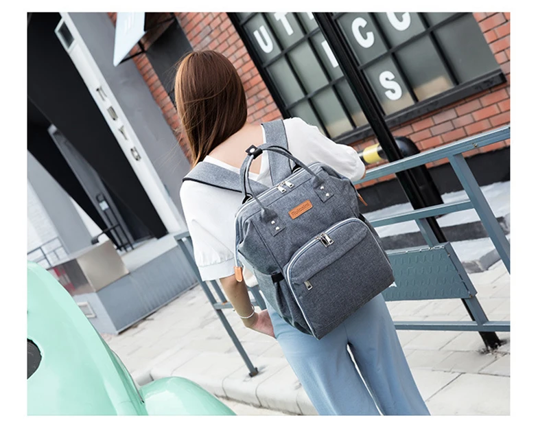 Diaper Bag For Baby Stroller Mummy Maternity Travel Backpack Waterproof Nappy Changing Bag Large Space Organizer Nursing Wet Bag (13)