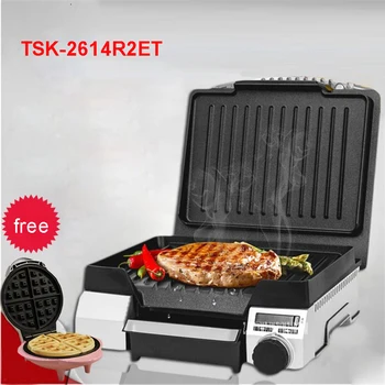

TSK-2614R2ET 220V/50 Hz Barbecue machine Iron barbecue machine Alloy Material Household electric oven 1580W wave plate Bakeware