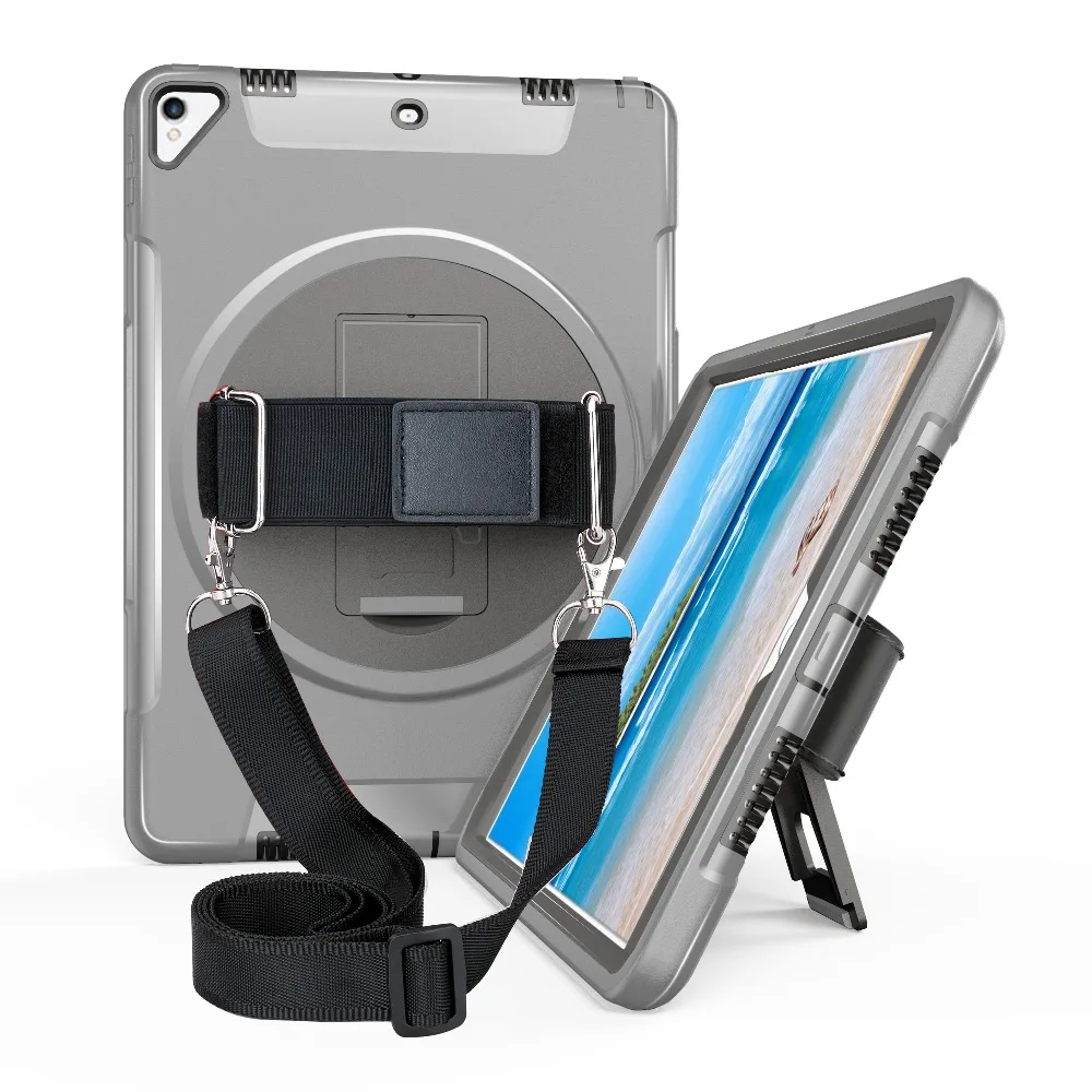 

Miesherk Case for iPad Pro 10.5 Universal Case Tablet A1701 A1709 Shockproof Dustproof Anti-scratch Cover Hand Strap+Neck Strap
