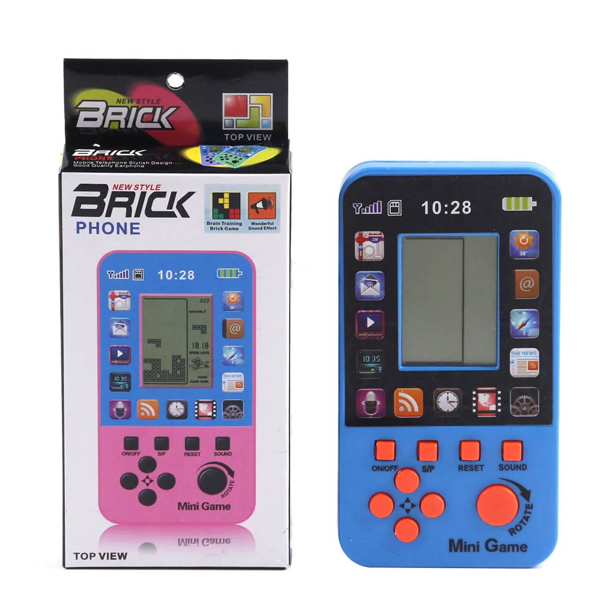 

Retro Game Childhood Tetris Handheld Game Players Mini Game Console for Children Intelligence Toys Games